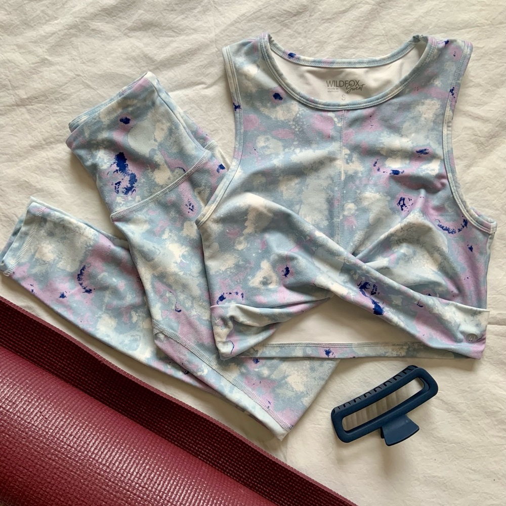 Wildfox Sweat Activewear Set of 2! Crop Top & Yoga Pants